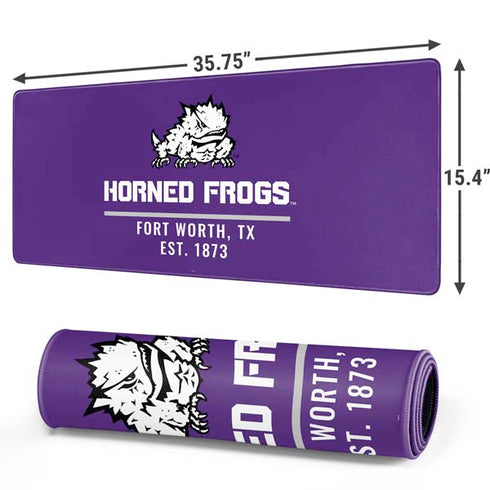 Texas Christian University Horned Frogs Fort Worth Gaming Mouse Pad